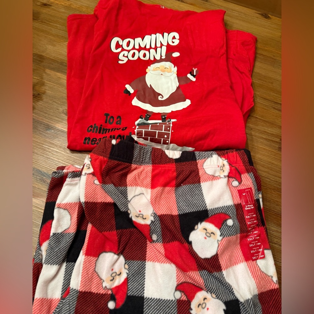 Men’s Christmas two-piece pajamas set! 3XL tall